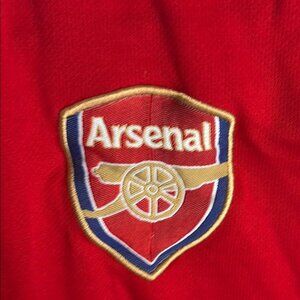 Red and White Arsenal jersey